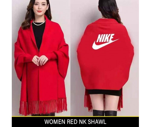 Women Red NK Shawl